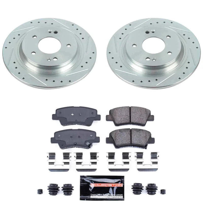 Power Stop Rear Z23 Evolution Brake Kit fits 2022-2023 Hyundai Kona LIMITED AWD / 2022 Hyundai Kona N Line AWD