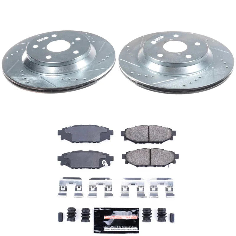 Power Stop Rear Z23 Evolution Brake Kit fits 2024 Subaru Impreza