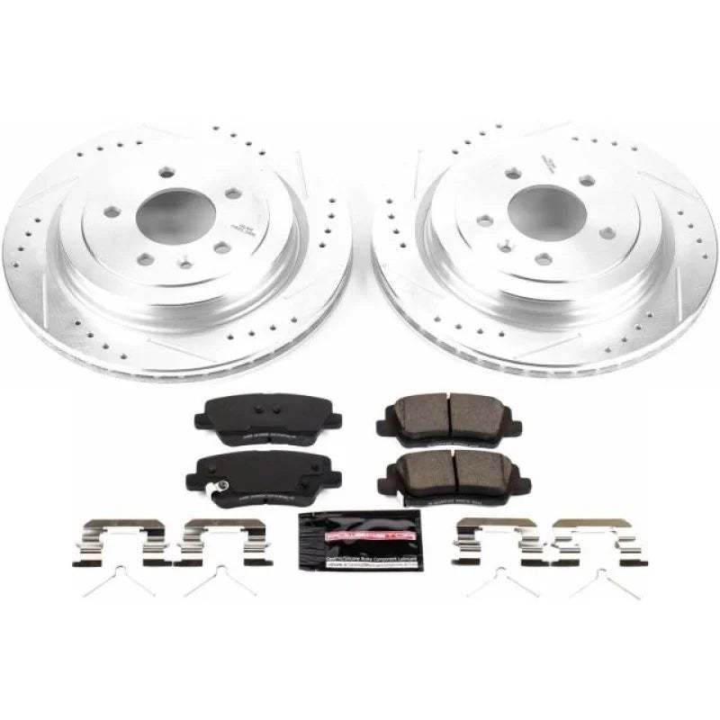Power Stop Rear Z23 Evolution Sport Brake Kit fits 2016-2018 Cadillac ATS - Main Product View