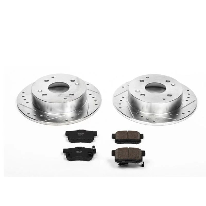 Power Stop Rear Z23 Evolution Sport Brake Kit fits 1998 Acura CL / 1998-1999 Acura CL Premium / 1998-2002 Honda Accord EX - Main Product Vi...