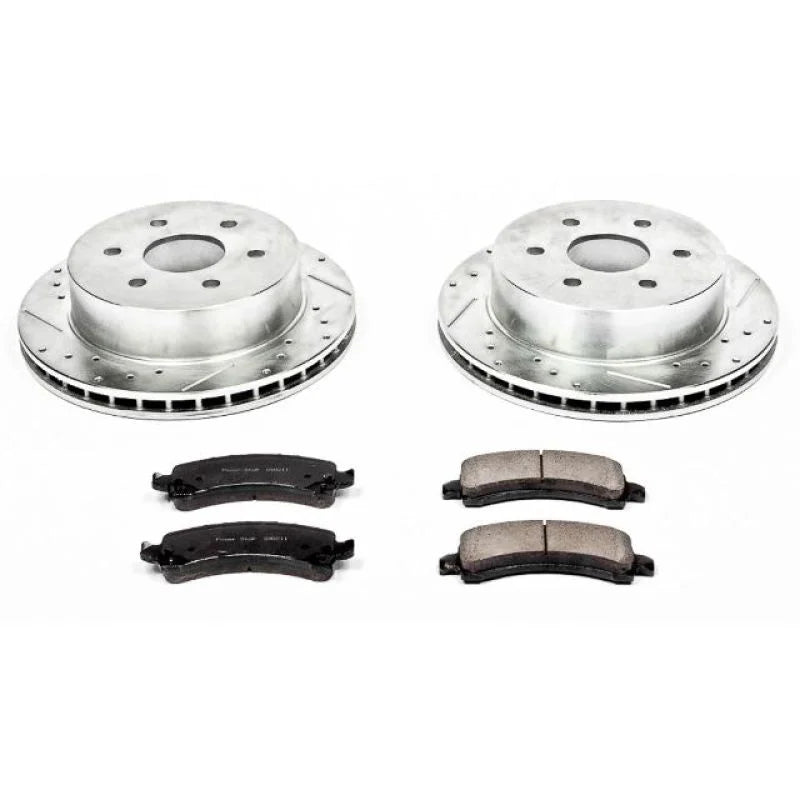 Power Stop Rear Z23 Evolution Sport Brake Kit fits 2003-2005 Chevrolet Express 2500 / 2003-2005 GMC Savana 2500 - Main Pro...