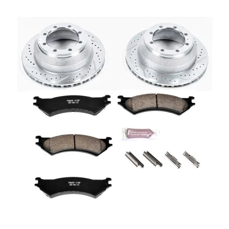 Power Stop Rear Z23 Evolution Sport Brake Kit fits 2003-2005 Ford E-350 Club WAGON / 1999-2002 Ford E-350 Econoline Club W...