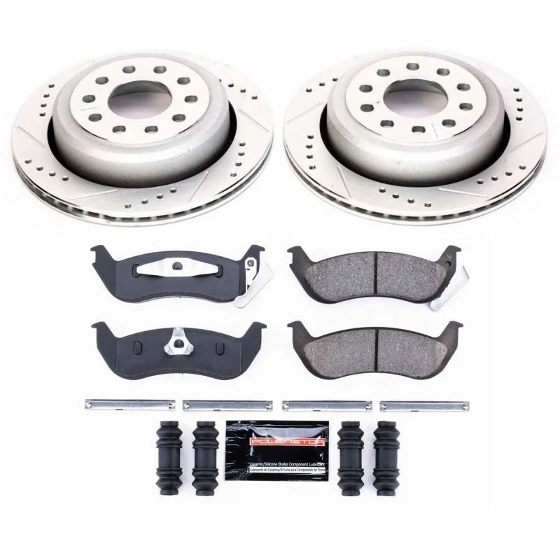 Power Stop Rear Z23 Evolution Sport Brake Kit fits 2003-2011 Lincoln Town Car