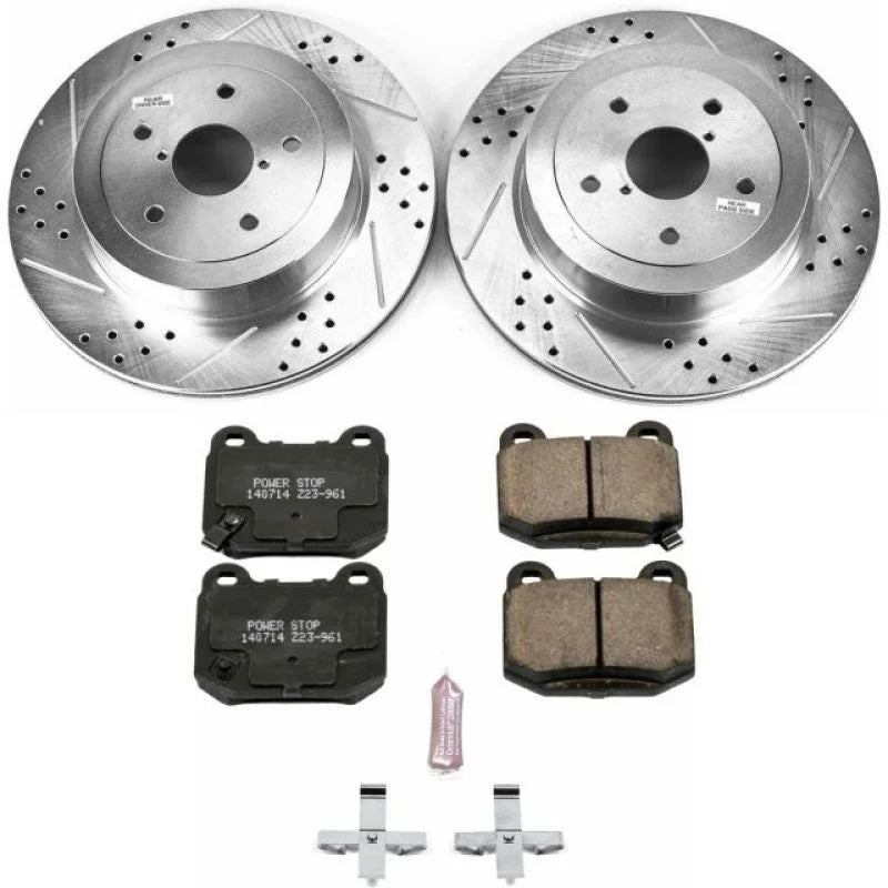Power Stop Rear Z23 Evolution Sport Brake Kit fits 2005-2007 Subaru Impreza / 2005-2007 Subaru Impreza WRX STI / 2007 Suba...