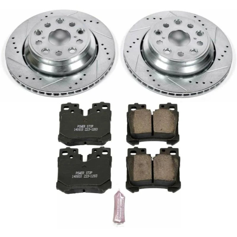 Power Stop Rear Z23 Evolution Sport Brake Kit fits 2010-2017 Lexus LS460 - Main Product View