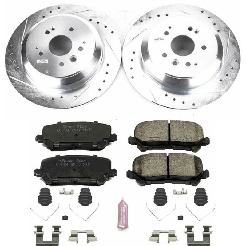 Power Stop Rear Z23 Evolution Sport Brake Kit fits 2014-2016 Acura MDX - Main Product View