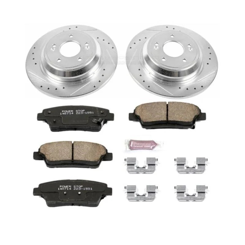 Power Stop Rear Z23 Evolution Sport Brake Kit fits 2017-2020 Genesis G80 3.8L / 2010-2016 Hyundai Genesis 3.8L / 2010-2012...