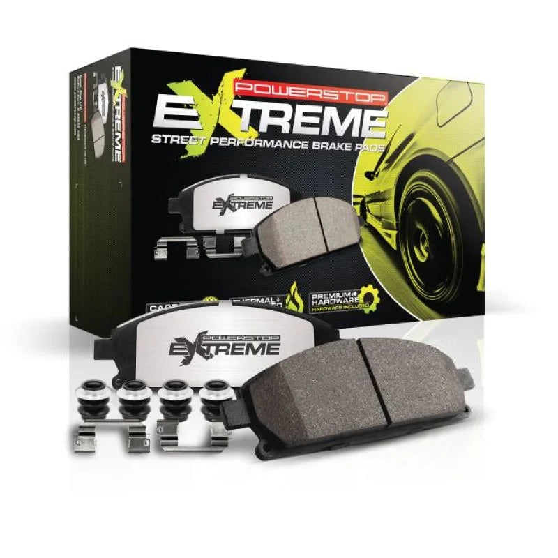 Power Stop Rear Z26 Extreme Street Brake Pads w/Hardware fits 2015-2024 Subaru Ascent / Crosstrek / Forester / Legacy / Ou...