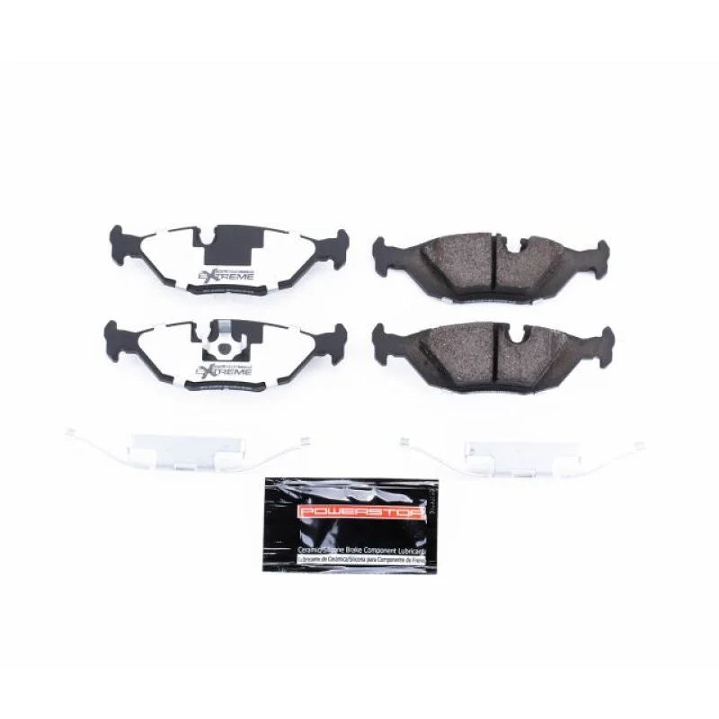 Power Stop Rear Z26 Extreme Street Brake Pads w/Hardware fits 1991 BMW 318I / 1991 BMW 318IS / 1986-1988 BMW 325 / 1984-19...