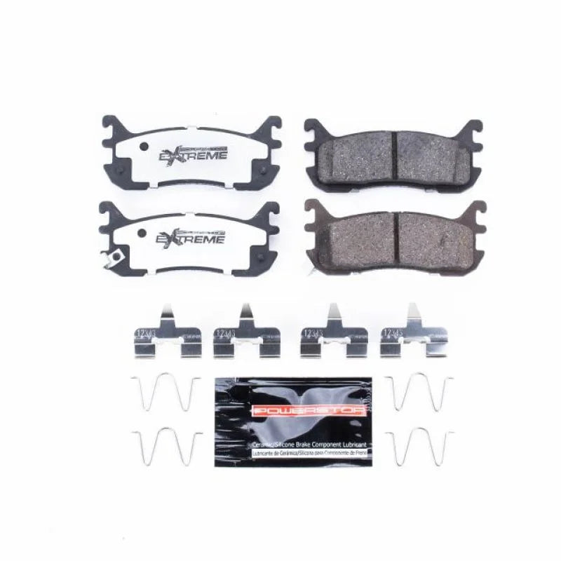 Power Stop Rear Z26 Extreme Street Brake Pads w/Hardware fits 1997-2000 Ford Escort / 1998-2003 Ford Escort ZX2 / 1994-199...