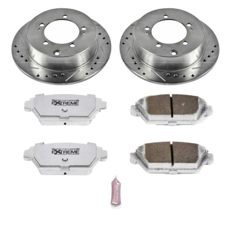 Power Stop Rear Z26 Street Warrior Brake Kit fits 1990-1992 Eagle Talon / 1993-1994 Eagle Talon Dl / 1990-1994 Eagle Talon...