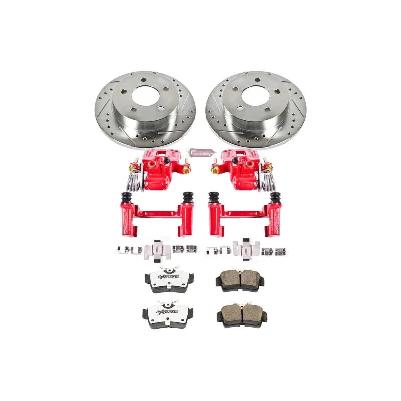 Power Stop Rear Z26 Street Warrior Brake Kit w/Calipers fits 1994-2004 Ford Mustang / 1995 Ford Mustang GTS