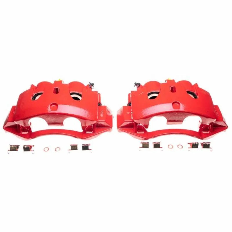 Power Stop Red Rear Calipers Pair fits Chevrolet Silverado / 2011-2019 Chevrolet Silverado 3500 / 2011-2019 GMC Sierra 3500