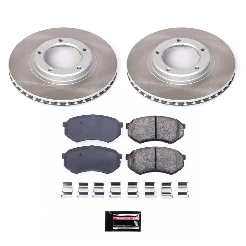 Power Stop Semi-Coated Front Rotor Kit fits 1995-2004 Toyota Tacoma