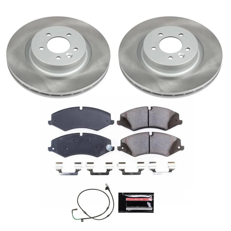 Power Stop Semi-Coated Front Rotor Kit fits Land Rover LR4 / 2011-2016 Land Rover LR4 / 2012-2016 Land Rover LR4 Hse Lux