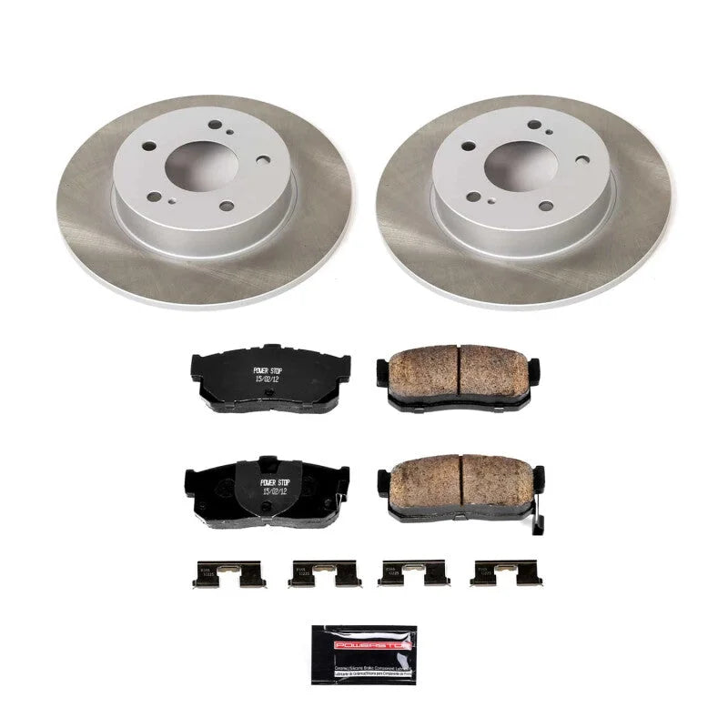 Power Stop Semi-Coated Rear Rotor Kit fits 1996-2001 Infiniti I30 / 1995-2001 Nissan Maxima / 1995-2001 Nissan Maxima Gle ...