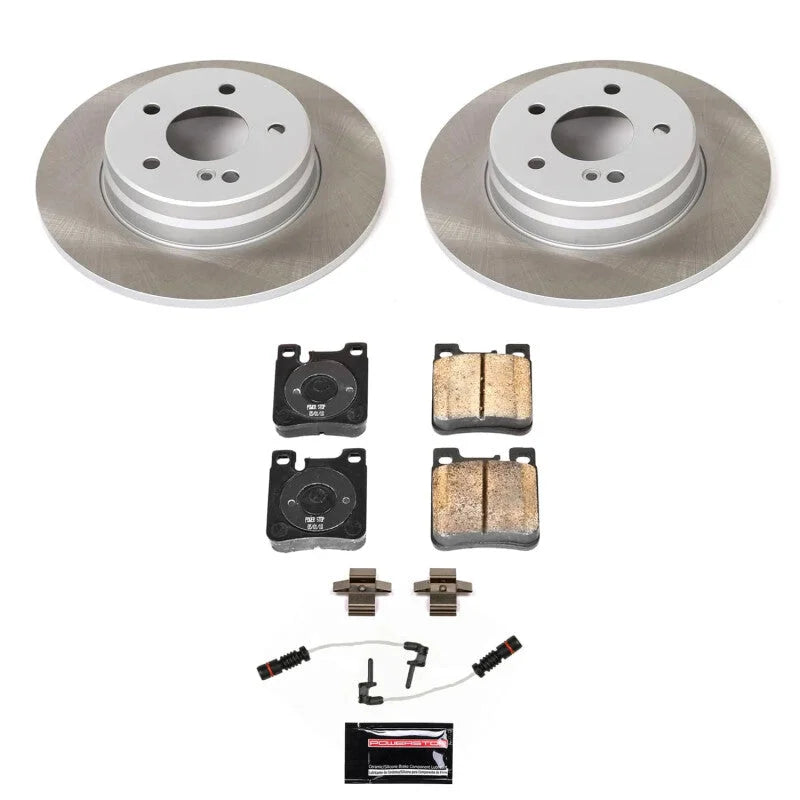 Power Stop Semi-Coated Rotor Kit Rear fits 1998-1999 Mercedes-Benz CLK320 / 1999 Mercedes-Benz CLK430 / 1998-1999 Mercedes...
