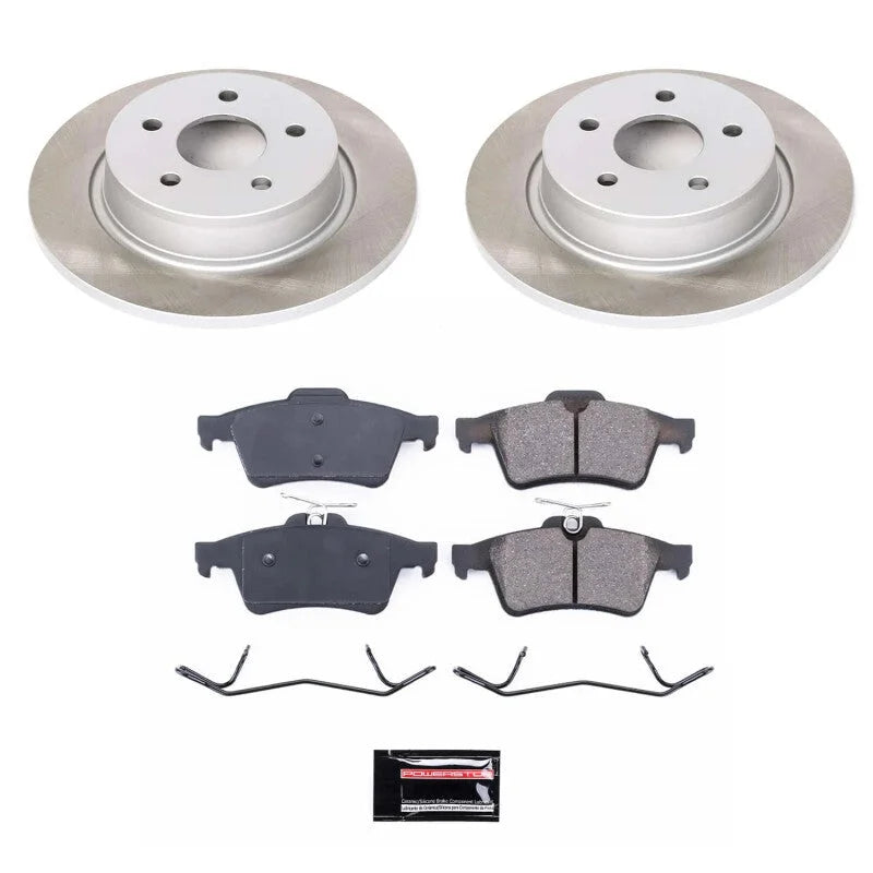 Power Stop Semi-Coated Rotor Kit fits 2013-2018 Ford C-Max / 2013-2016 Ford Escape / 2014-2018 Ford Transit Connect