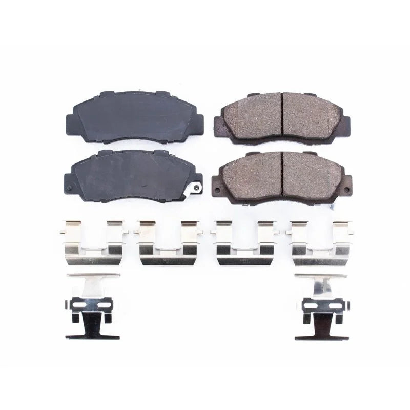 Power Stop Z17 Ceramic Brake Pads w/Hardware Front fits 1997-1999 Acura CL / 1997 1998 Acura Integra Type / 1991-1995 Acur...