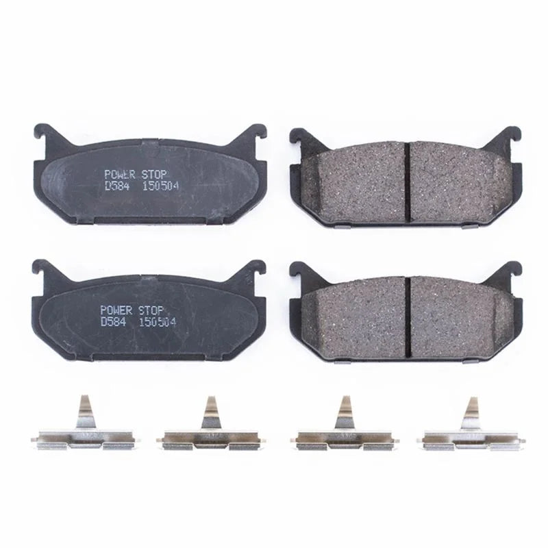 Power Stop Z17 Ceramic Rear Brake Pads w/Hardware fits 1993 1997 Ford Probe / 1993-1997 Ford Probe GT / 1993-1996 Ford Pro...