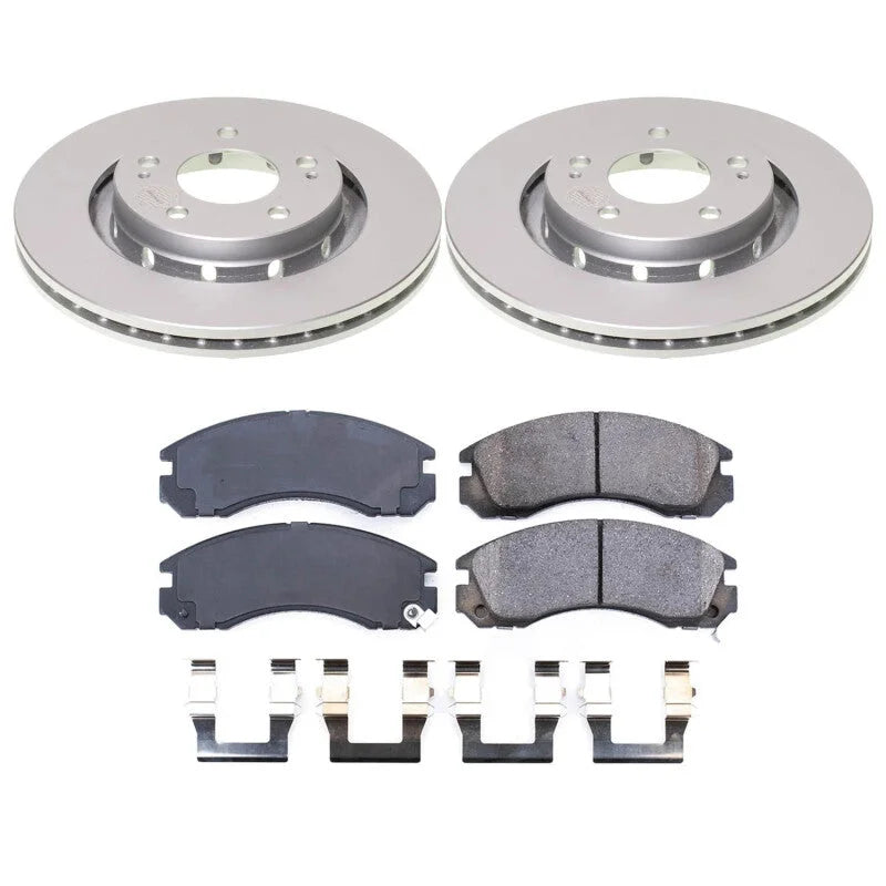 Power Stop Z17 Coated Brake Kit Front fits 2005-2006 2018-2022 Mitsubishi Outlander / Outlander PHEV