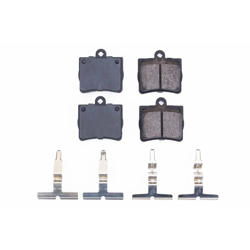 Power Stop Z17 Evolution Ceramic Brake Pads w/Hardware Rear fits 1997-1998 Mercedes-Benz C230 - Main Product View