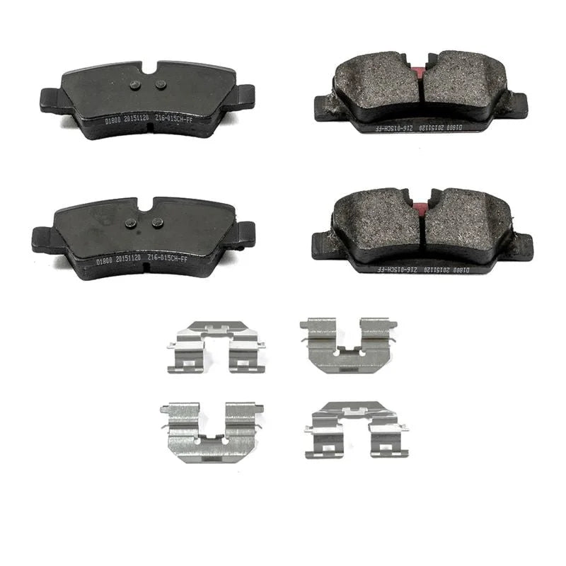 Power Stop Z17 Evolution Ceramic Rear Brake Pads w/Hardware fits 2014-2024 Mini Cooper - Main Product View