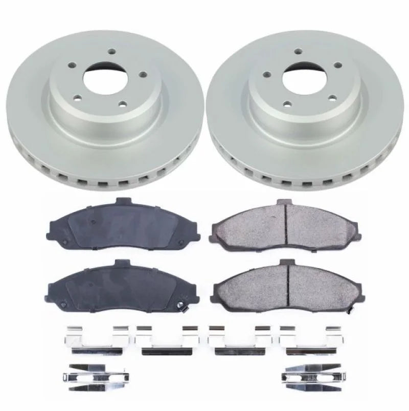 Power Stop Z17 Evolution Geomet Coated Brake Kit Front fits 2005-2006 Pontiac GTO - Main Product View