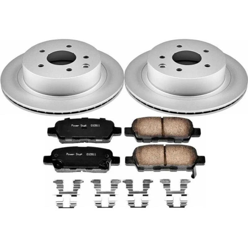 Power Stop Z17 Evolution Geomet Coated Brake Kit fits 2014-2017 Nissan Juke / 2008-2013 Nissan Rogue / 2014-2015 Nissan Ro...