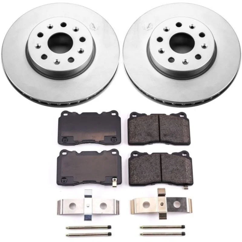 Power Stop Z17 Evolution Geomet Coated Brake Kit fits 2014-2019 Cadillac CTS / 2014-2016 Cadillac CTS Performance / 2017-2...