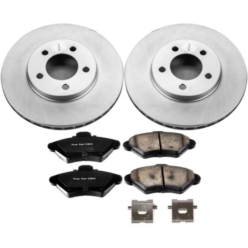 Power Stop Z17 Evolution Geomet Coated Front Brake Kit fits 1993-1997 Ford Thunderbird / 1993-1997 Ford Thunderbird LX / 1...