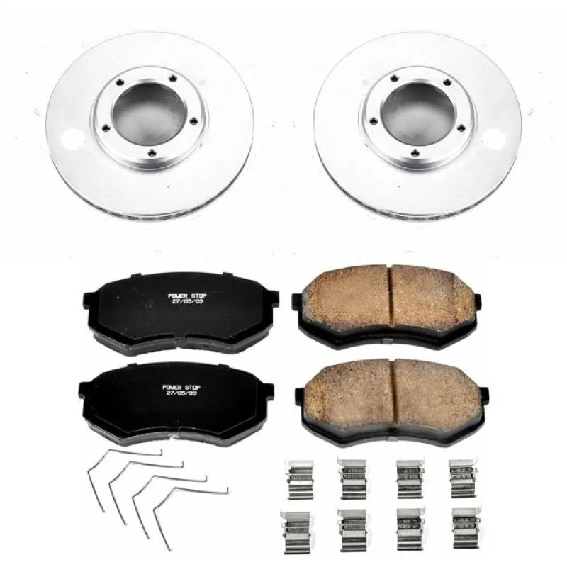 Power Stop Z17 Evolution Geomet Coated Front Brake Kit fits 1995-2004 Toyota Tacoma - Main Product View