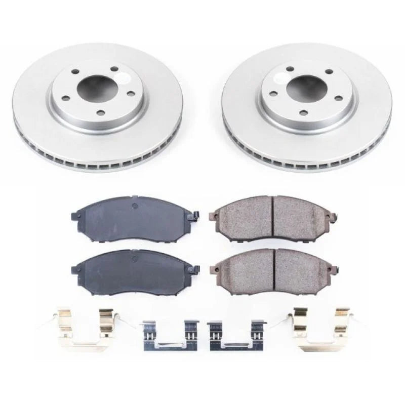 Power Stop Z17 Evolution Geomet Coated Front Brake Kit fits 2003-2004 Infiniti M45 / 2002-2006 Infiniti Q45 - Main Product...