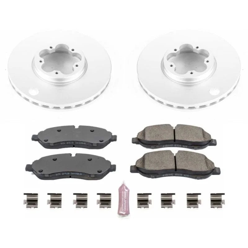Power Stop Z17 Evolution Geomet Coated Front Brake Kit fits 2015-2019 Ford Transit-150 / 2015-2019 Ford Transit-250 / 2015...