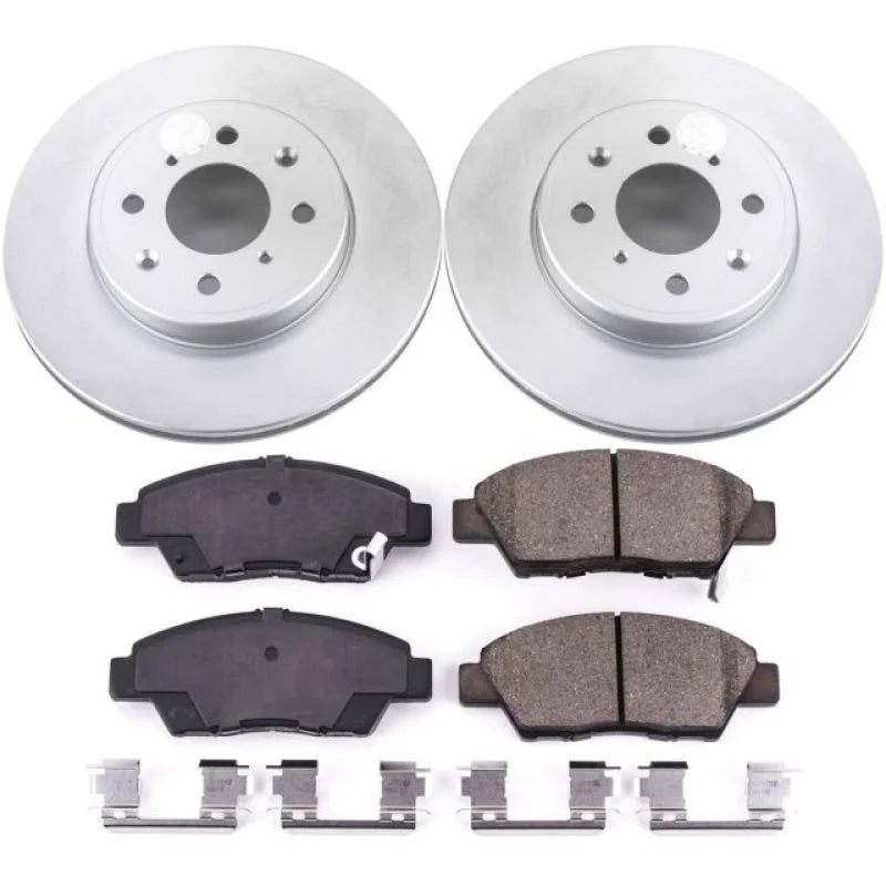 Power Stop Z17 Evolution Geomet Coated Front Brake Kit fits 2015-2020 Honda Fit EX / 2018-2020 Honda Fit SPORT - Main Prod...