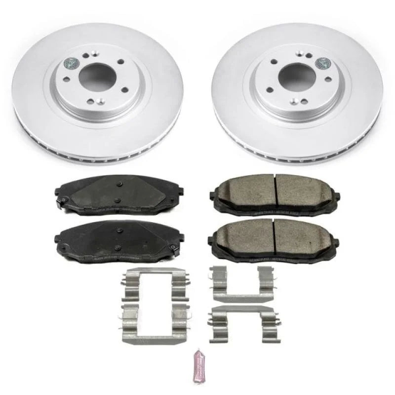 Power Stop Z17 Evolution Geomet Coated Front Brake Kit fits 2015-2021 Kia Sedona - Main Product View