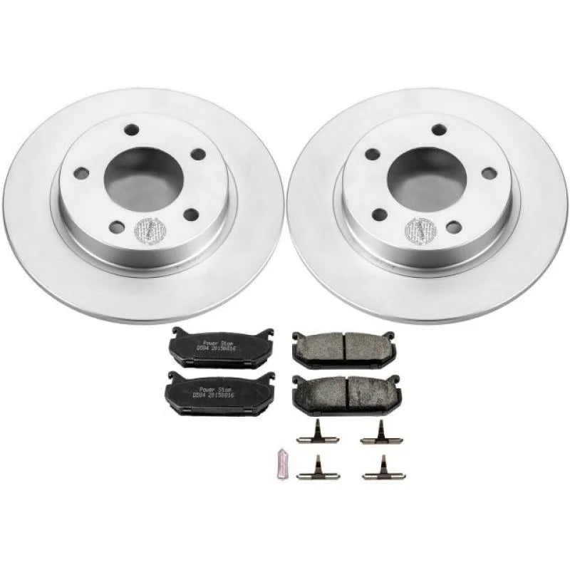 Power Stop Z17 Evolution Geomet Coated Rear Brake Kit fits 1993-1997 Ford Probe / 1997 Ford Probe GTS / 1993-1996 Ford Pro...