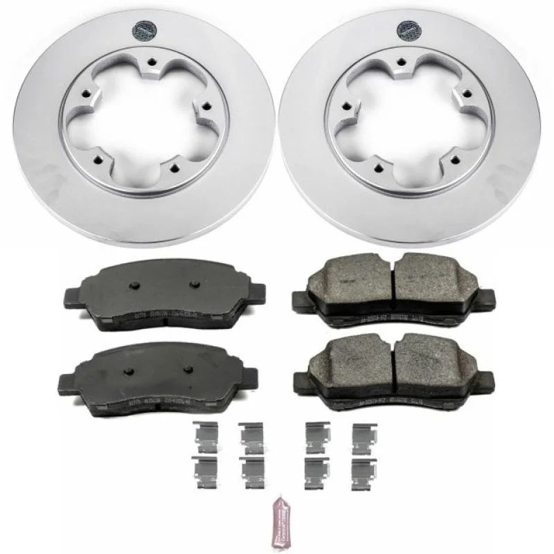 Power Stop Z17 Evolution Geomet Coated Rear Brake Kit fits 2015-2019 Ford Transit-150 / 2015-2019 Ford Transit-250 / 2015-...