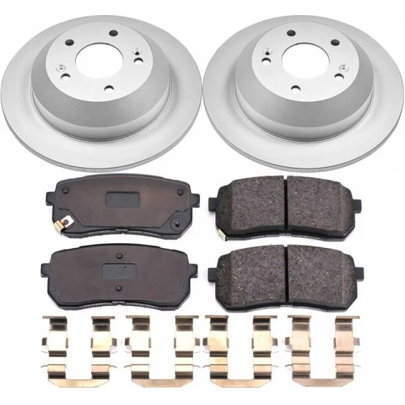 Power Stop Z17 Evolution Geomet Coated Rear Brake Kit fits 2015-2021 Kia Sedona - Main Product View