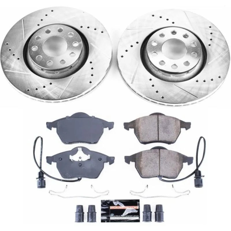 Power Stop Z23 Evolution Sport Brake Kit Front fits 1997-1999 Audi A8 / 1997-1999 Audi A8 Quattro - Main Product View