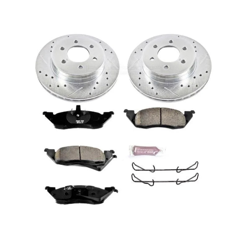 Power Stop Z23 Evolution Sport Brake Kit Front fits Dodge Dakota / 1997-1998 Dodge Dakota / 1998 Dodge Dakota R/T - Main P...