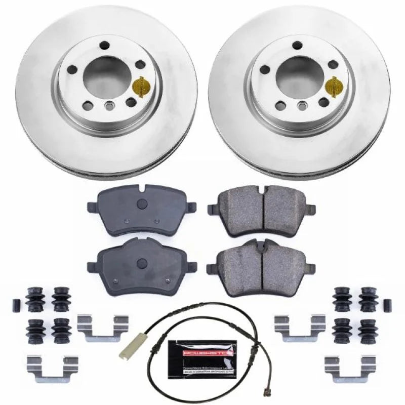 Power Stop Z23 Evolution Sport Coated Front Brake Kit fits Mini Cooper / 2011-2016 Mini Cooper Countryman / 2013-2016 Mini...