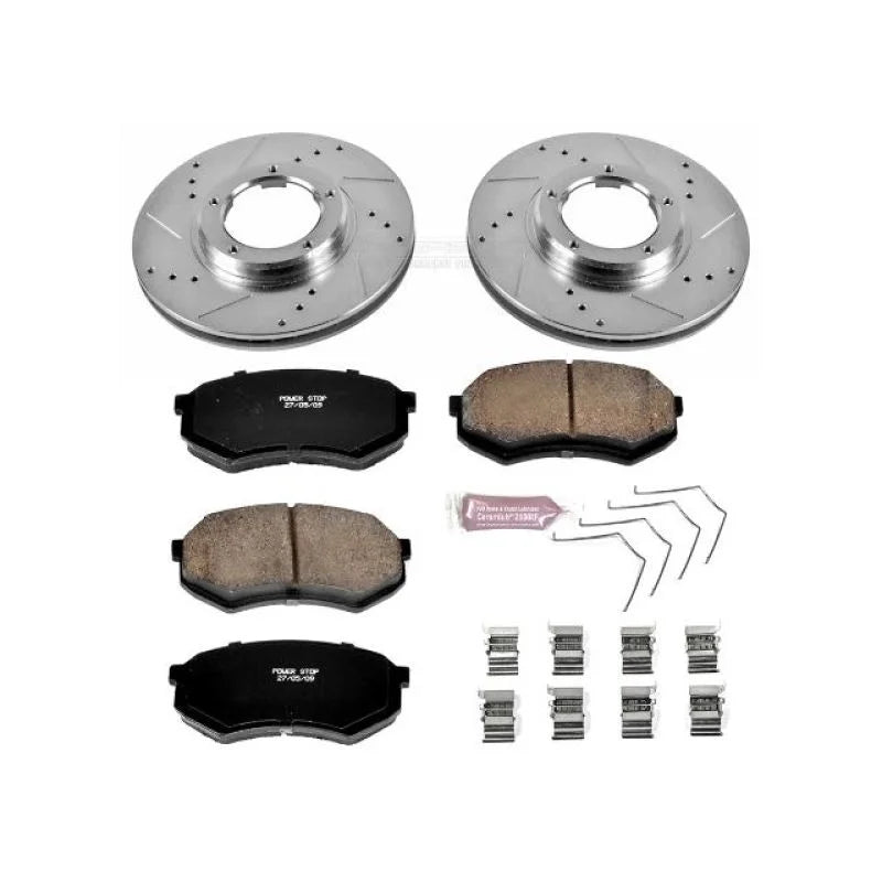 Power Stop Z23 Evolution Sport Front Brake Kit fits 1995-2004 Toyota Tacoma - Main Product View