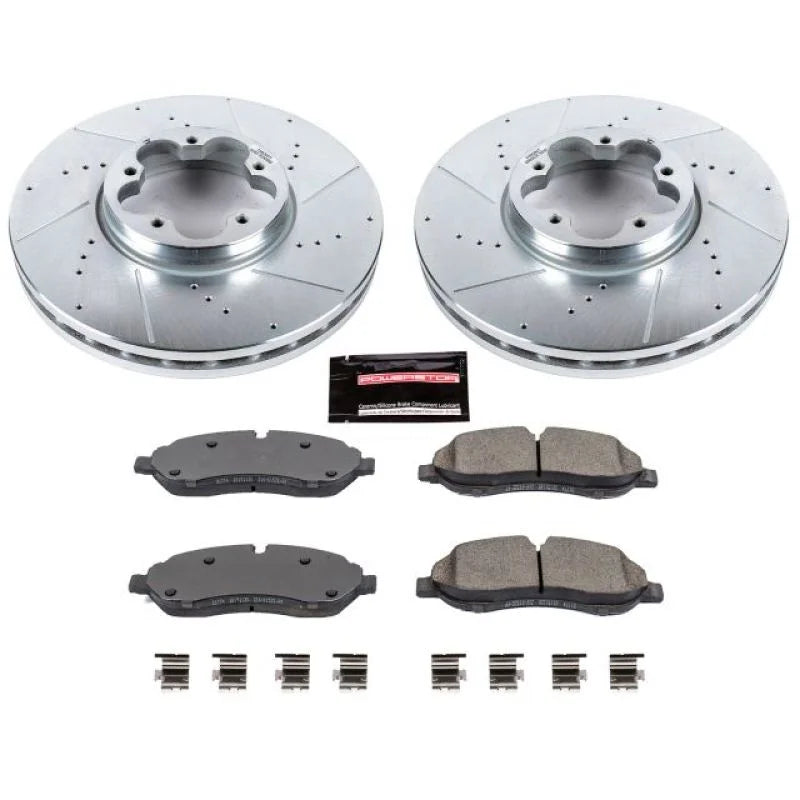 Power Stop Z23 Evolution Sport Front Brake Kit fits 2015-2019 Ford Transit-150 / 2015-2019 Ford Transit-250 / 2015-2019 Fo...