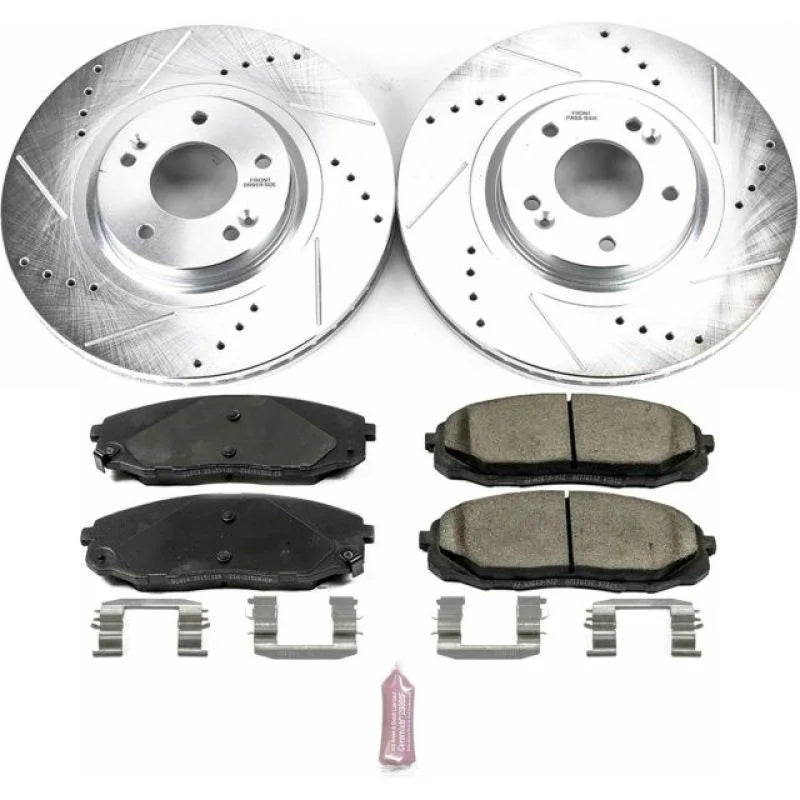 Power Stop Z23 Evolution Sport Front Brake Kit fits 2015-2021 Kia Sedona - Main Product View