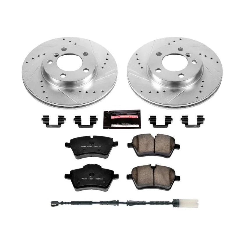 Power Stop Z23 Evolution Sport Front Brake Kit fits Mini Cooper / 2011-2016 Mini Cooper Countryman / 2013-2016 Mini Cooper...
