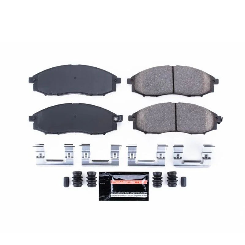 Power Stop Z23 Evolution Sport Front Brake Pads w/Hardware fits 2000-2004 Nissan Frontier / Xterra - Main Product View