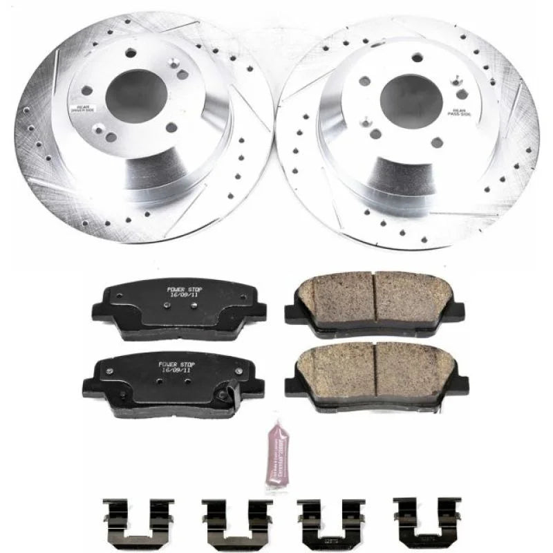 Power Stop Z23 Evolution Sport Rear Brake Kit fits 2015-2020 Kia Sorento - Main Product View