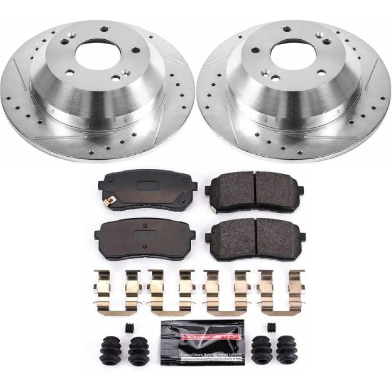 Power Stop Z23 Evolution Sport Rear Brake Kit fits 2015-2021 Kia Sedona - Main Product View