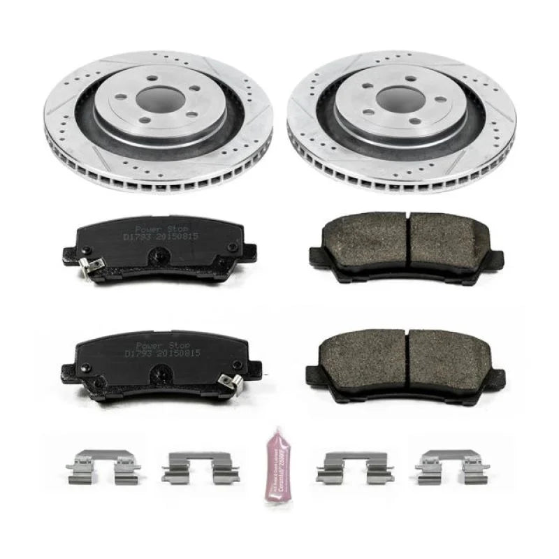 Power Stop Z23 Evolution Sport Rear Brake Kit fits 2015-2023 Ford Mustang - Main Product View